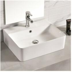 Inter Ceramic Lavoar pe blat Inter Ceramic Art dreptunghiular alb lucios 52 cm (889W)