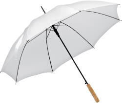 MACMA Чадър Macma автоматичен 100cm, релефна дървена дръжка, бял (09732-А-БЯЛ)