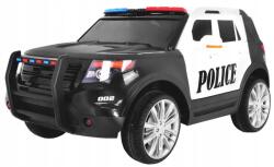 Jeep Autó Suv Police újratölthető akkumulátor gyerekeknek Szirénák Lámpák Megafon Távirányító (CH-9935-CZARNY_SToys_SToys)