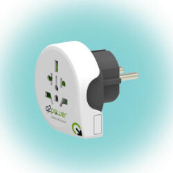 Q2 power Utazóadapter "world to europe" q2, 1.100100 (1.100100)