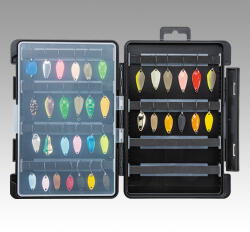 Meiho Tackle Box Free Board Case 3010A szivacsos szerelék és műcsali tartó horgász doboz zöld (BP-5616577)