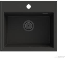 Gamma Modern 5055, 1 rekeszes gránit mosogató 560x500x210 mm, fekete, GMA-ZM-55-BK (GMA-ZM-55-BK)