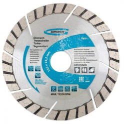 GROSS 125xM14 professional turbo-szegmentált gyémánt beton vágótárcsa (73021) - kellegyszerszam