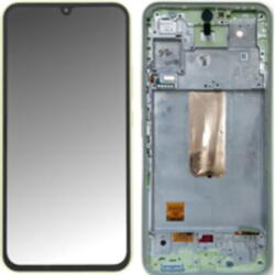 Samsung GH82-31233A Gyári Samsung Galaxy A54 OLED kijelző érintővel Zöld kerettel előlap (Lime) (GH82-31233A)