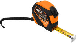 NEO TOOLS Mérőszalag, 7, 5m/25mm, acél, mágneses, autostop+ rögzítő (67-234)