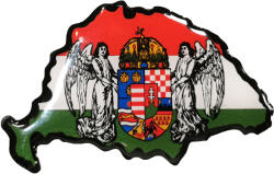 Régi Nagy Magyarország címeres műgyantás matrica 081