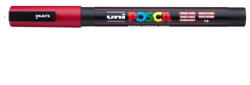 uni Dekormarker, Uni Posca PC-3M, 0, 9-1, 3 mm, kúpos hegy, sötétpiros