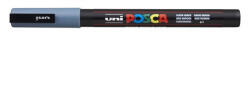 uni Dekormarker, Uni Posca PC-3M, 0, 9-1, 3 mm, kúpos hegy, palaszürke