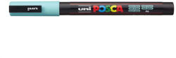 uni Dekormarker, Uni Posca PC-3M, 0, 9-1, 3 mm, kúpos hegy, tengerzöld