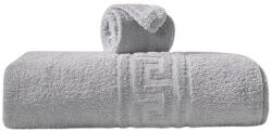Pucioasa Prosop bumbac 100% cu bordura greceasca, 500gr/m2, 30x50cm Gri Prosop