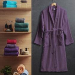 Pucioasa Halat de baie velur 100% bumbac, marime XL/XXL, Mov