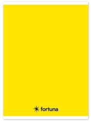 Fortuna Spirálfüzet vonalas FORTUNA Monocolor A/5 70 lapos sárga (01.02115) - vectraline