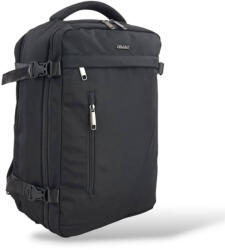 Leonardo Da Vinci Fedélzeti hátizsák 40 x 30 x 20 cm Wizzair ingyenes méretű kézipoggyász fekete (le-38482-black)