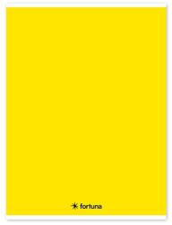 Fortuna Füzet vonalas FORTUNA Monocolor A/4 32 lapos sárga (01.02098) - vectraline