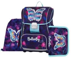 KARTON P+P Iskolatáska szett OXY Premium 3 részes Butterfly tolltartóval és tornazsákkal (0-67725)