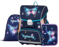 KARTON P+P Iskolatáska szett OXY Premium One 3 részes Butterfly tolltartóval és tornazsákkal (0-25625)