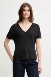 Tommy Hilfiger t-shirt női, fekete, WW0WW46114 - fekete XS