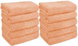 Ralex Pucioasa Pachet 10 prosoape baie 70x140 cm Bumbac 100%, Greek Border 500 grame/mp, Portocaliu Prosop