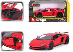 Bburago 1: 24 Plus Lamborghini Aventador LP 750-4 SV piros (43BB21079RD)