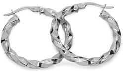 Heratis Forever Fehérarany fülbevaló, csavart karikák, 2, 5 cm, 14K IZ23668A