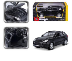 Bburago 1: 24 Porsche Cayenne TURBO fekete (43BB21056BK)