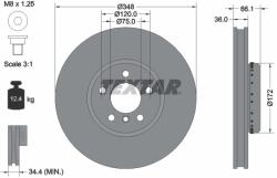 TEXTAR Disc frana TEXTAR 92253825 (92253825)