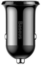 Baseus CCALLP-01 Grain Pro autós töltő 2xUSB 4.8A fekete 6953156202009