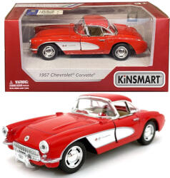 Kinsmart 1957 Chevrolet Corvette dobozos kisautó - piros (KT5316)