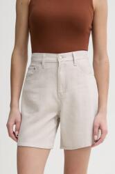 Levi's farmer rövidnadrág HIGH BAGGY SHORT női, bézs, sima, magas derekú, A9311 - bézs 32