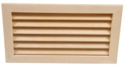Szellőző rács éger fából 370x210x28 mm süllyesztett kivitel (T0503-034)