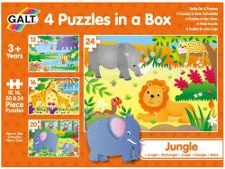 Galt Set 4 puzzle-uri Jungla (12, 16, 20, 24 piese) PlayLearn Toys Puzzle
