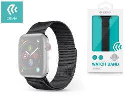 DEVIA Apple Watch fém szíj - Devia Elegant Series Milanese Loop - 42/44/45/49 mm - fekete - rexdigital