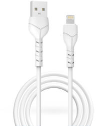 DEVIA USB - Lightning adat- és töltőkábel 1 m-es vezetékkel - Devia Kintone Cable V2 Series for Lightning - 5V/2.1A - fehér - ECO csomagolás - rexdigital