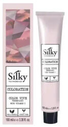 Silky Coloration Cream Vopsea de Păr Permanentă 100ml Culoare Uniformă și Acoperire a Firelor Albe (SIVP6.0)