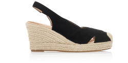 Tsoukalas Espadrile Platforme Negre piele întoarsă sintetică cu design încrucișat la căpută - tsoukalas-shoes - 114,03 RON