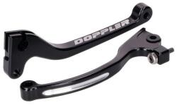 Doppler Fékkar + kuplungkar szett Derbi GPR (EBS), Motorhispania, Rieju (AM6) fekete CNC (AJP fék) Doppler