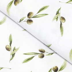 Goldea teflon szövet terítőknek - olivák 160 cm