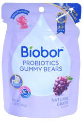  Biobor Probiotics Gummy Bears szőlő ízű probiotikumos gumicukor macik 45g - vegyesbolt