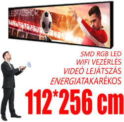 Qiangli Led Kültéri fényújság - Színes (112x256 cm) P5