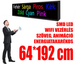 Qiangli Led Kültéri fényújság (64x192 cm) - 7 színű - P10 - ledfalshop - 292 100 Ft