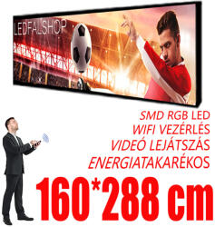 Qiangli Led Beltéri fényújság - Színes (160x288 cm) P2