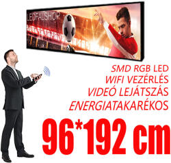 Qiangli Led Beltéri fényújság - Színes (96x192 cm) P2