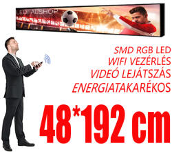 Qiangli Led Kültéri fényújság - Színes (48x192 cm) P3