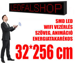Qiangli Led Kültéri fényújság (32x256 cm) - Sárga - P10