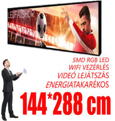 Qiangli Led Kültéri fényújság - Színes (144x288 cm) P8