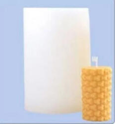  Gyertyaöntő forma, szilikon öntőforma - rücskös 8x6 cm