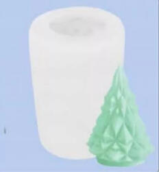  Gyertyaöntő forma, szilikon öntőforma - Fenyő 6, 8 x 5 cm