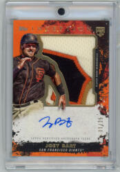 Topps 2021-2022 Topps Inception Jumbo Patch Autographs Orange #AJP-JB Joey Bart