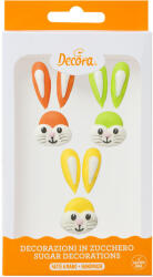 Decora Decor Zahar - Figurine Paste, Iepurasi 2.5 - 3.5 cm, 3 modele, 3 buc (500531)