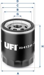 UFI Filtru ulei UFI 23.413. 00 (23.413.00) - automobilus